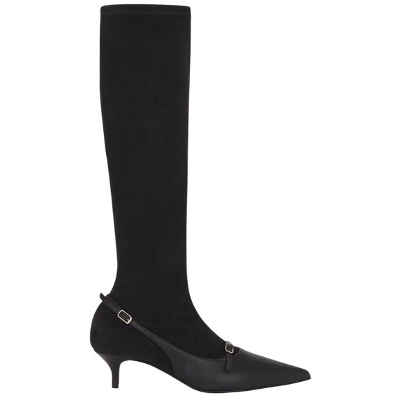 Magda Butrym Knee High Boots in Black 39 With Box Womens Suede Leather - Picture 1 of 13